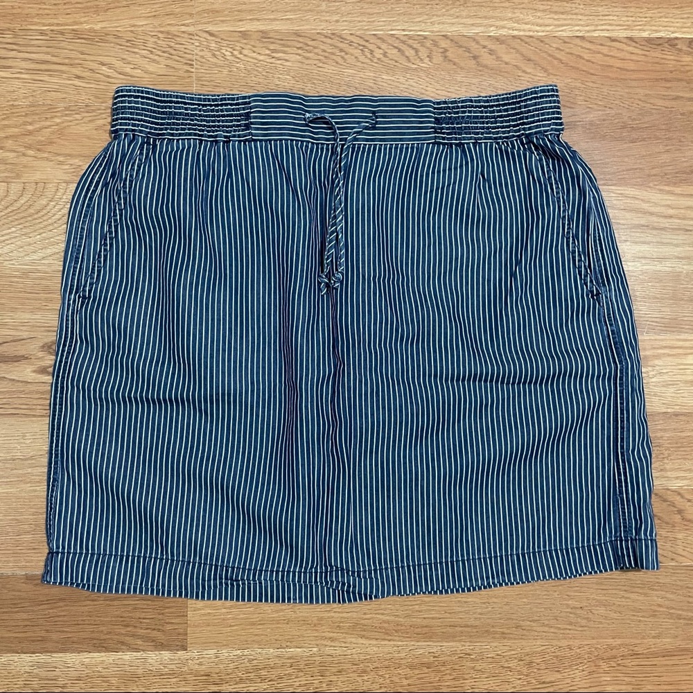 J. Crew Pull On Utility Skirt Railroad Stripe